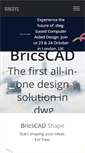 Mobile Screenshot of bricsys.com